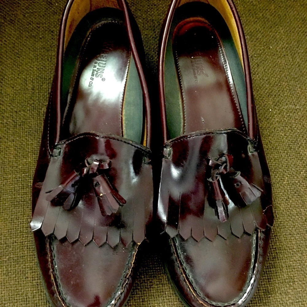 Men’s Weejun G. H. Bass & Co tassel loafers.